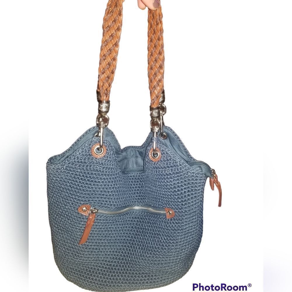 The Sak Blue Shoulder Crochet Bag - Picture 2 of 6